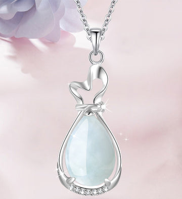 Cygnet Pendant S925 Silver Jade Necklace Jewelry-Tajade
